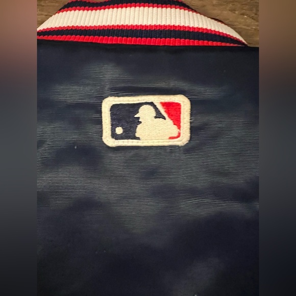 MLB Starter Diamond Collection Cleveland Indians Bomber Warm Satin Jacket XL‎ G7 - Picture 8 of 16